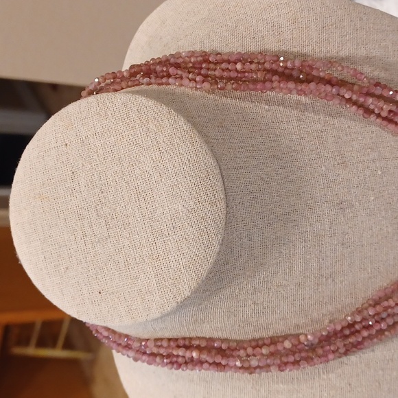 Jay King Mind Finds Pink Tourmaline 6 Strand Necklace NEW - Picture 5 of 10